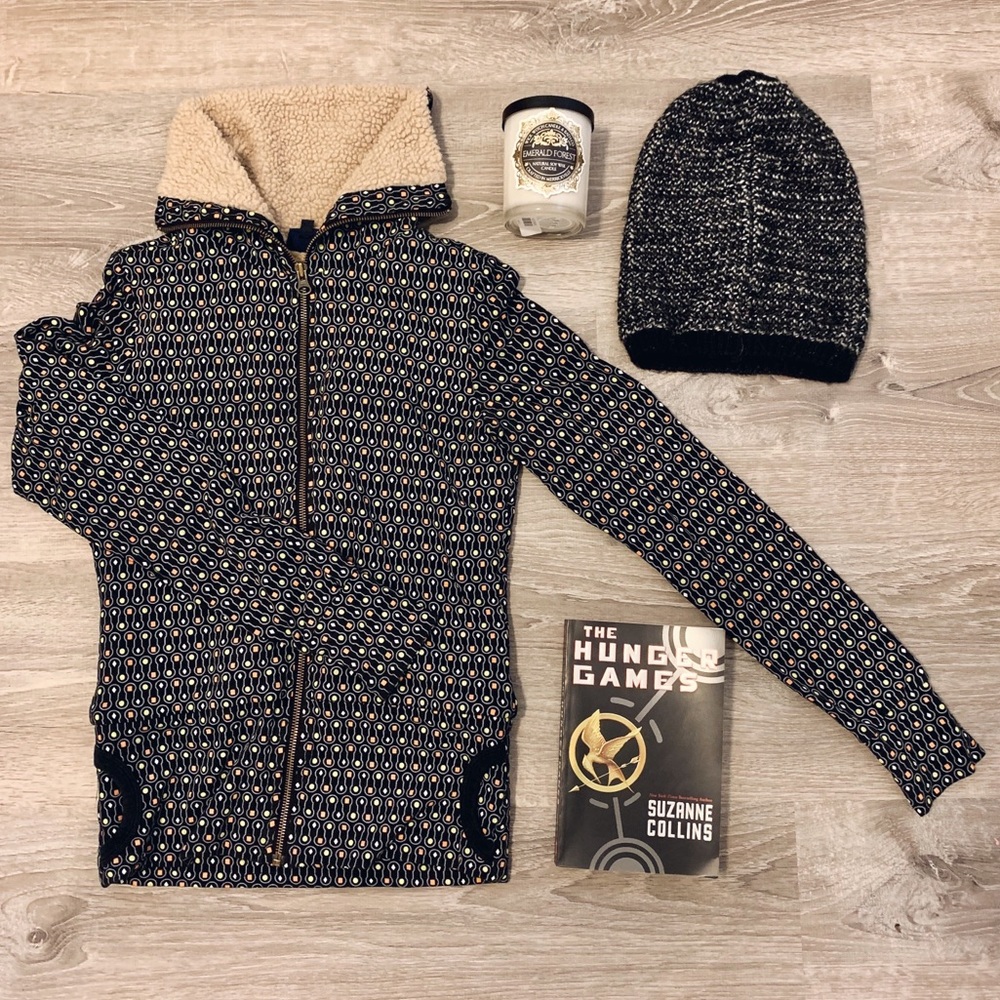 ❄️Twik | Sherpa-Lined Zip-Up Sweatshirt